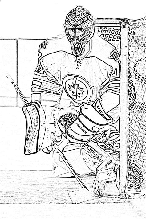 free hockey coloring pages